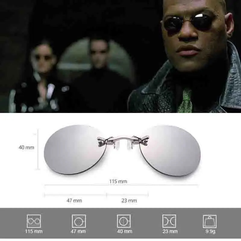 Matrix Morpheus Clip-On Sunglasses